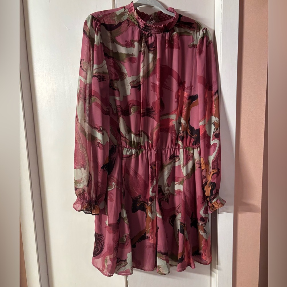 Nine West Pink and Red Dress